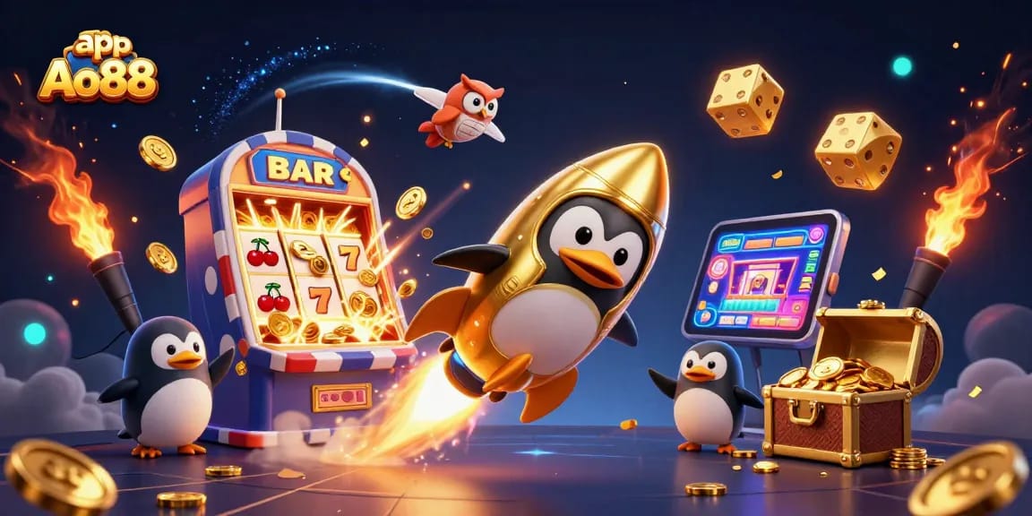Spin and win with app Ao88, showcasing a thrilling casino adventure filled with slots and rewards.