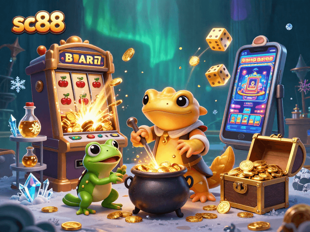 Join sc88 in a vibrant 3D casino adventure with alchemists and jackpot excitement!