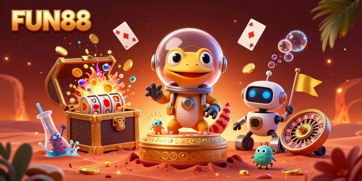 Engage in FUN88's vibrant casino experience with Martian adventures and rich gaming elements.