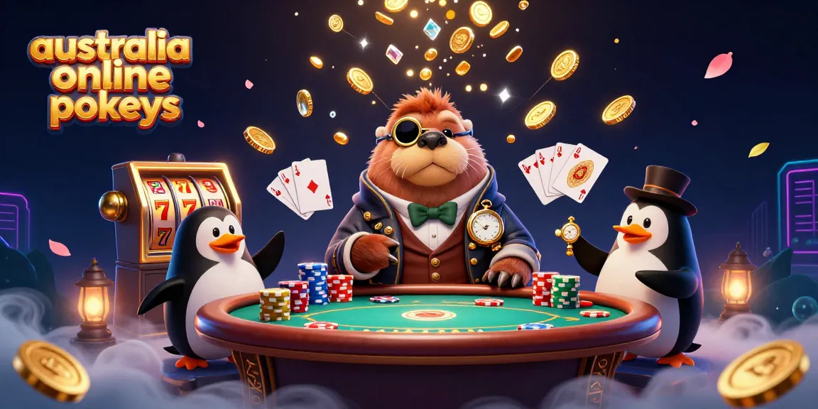 Engage with top australia online pokies in 2026, featuring a whimsical scene of a walrus at a poker table!