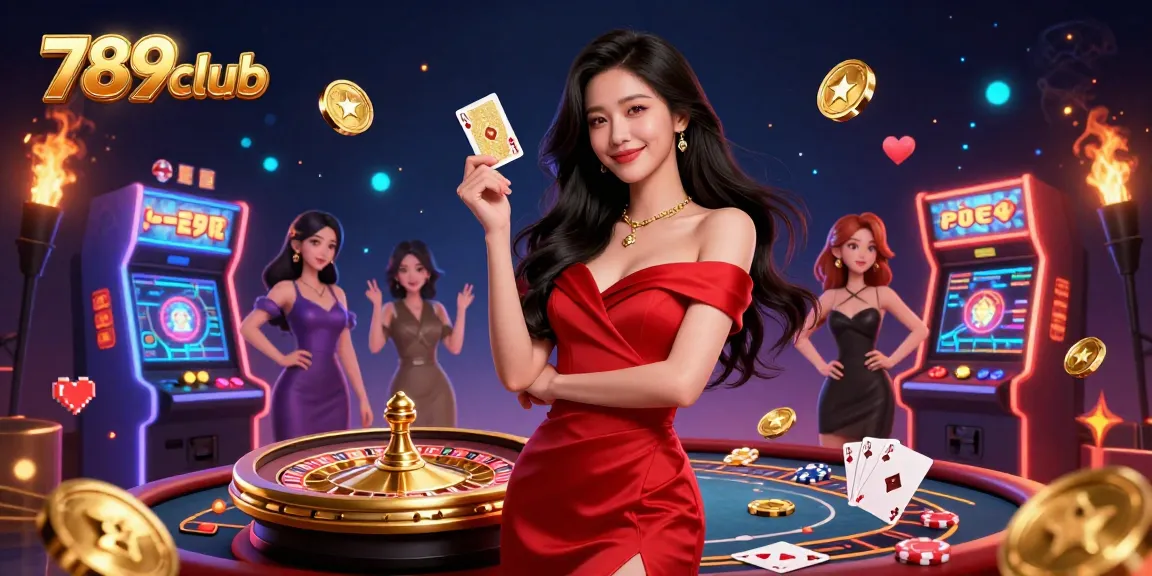 Play exciting games at 789club with vibrant visuals, stunning characters, and casino elements.