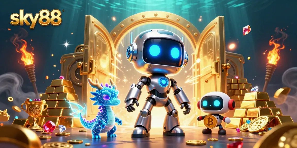 Experience thrilling gameplay at sky88 with innovative gaming elements, futuristic avatars, and rich casino treasures.