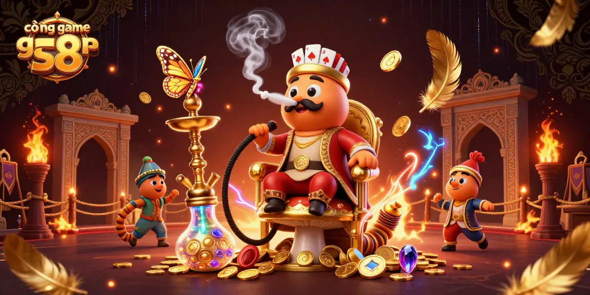 Engage with cổng game s8 through a vibrant 3D casino scene filled with magical elements.