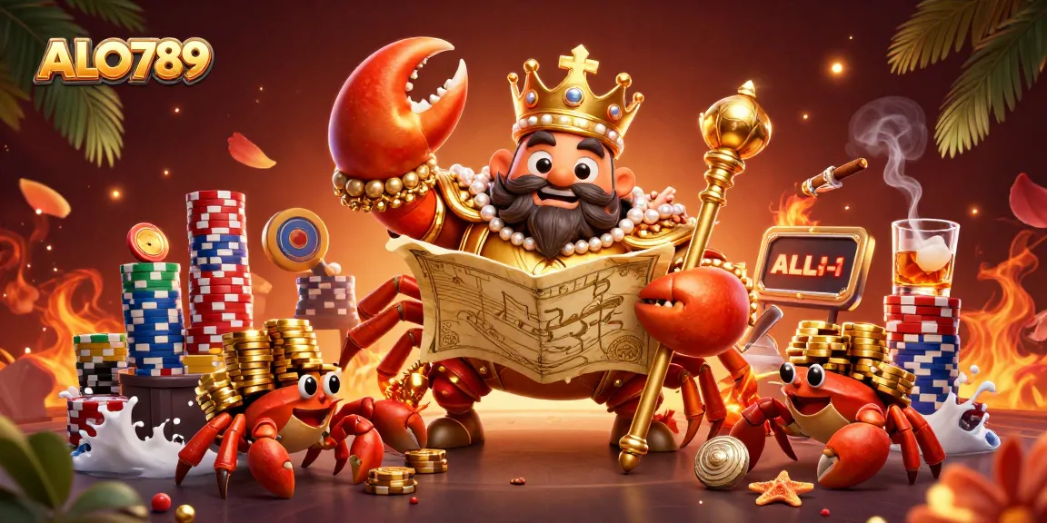 Witness the ALO789 golden crab emperor in a lively cockfighting scene, rich with detail and dynamic elements.
