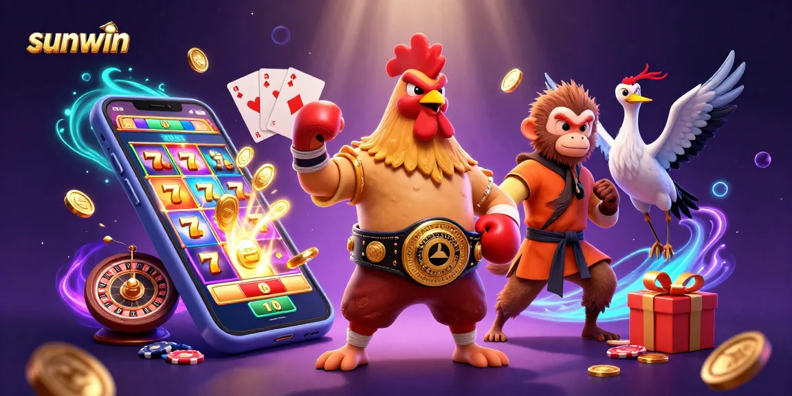 Experience thrilling gameplay at sunwin with dynamic casino characters and vibrant game elements.