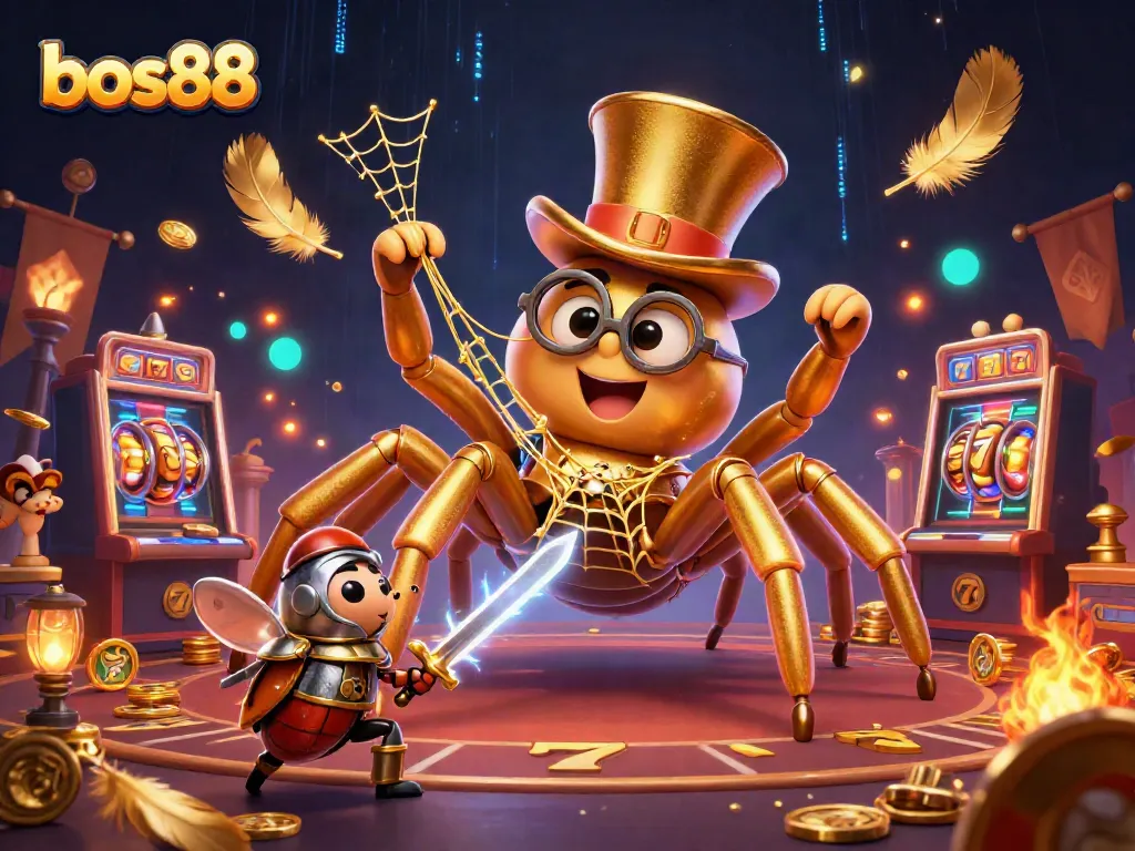 Experience thrilling wins at bos88 with a dynamic illustration of exciting casino elements.