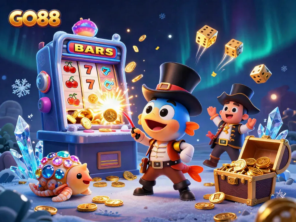 Catch golden coins with GO88 in this vibrant underwater casino adventure.