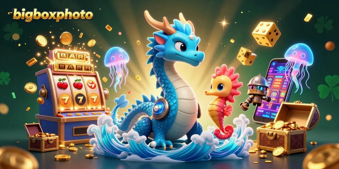Spin the bigboxphoto slot machine with vibrant characters and glowing jellyfish for jackpots.